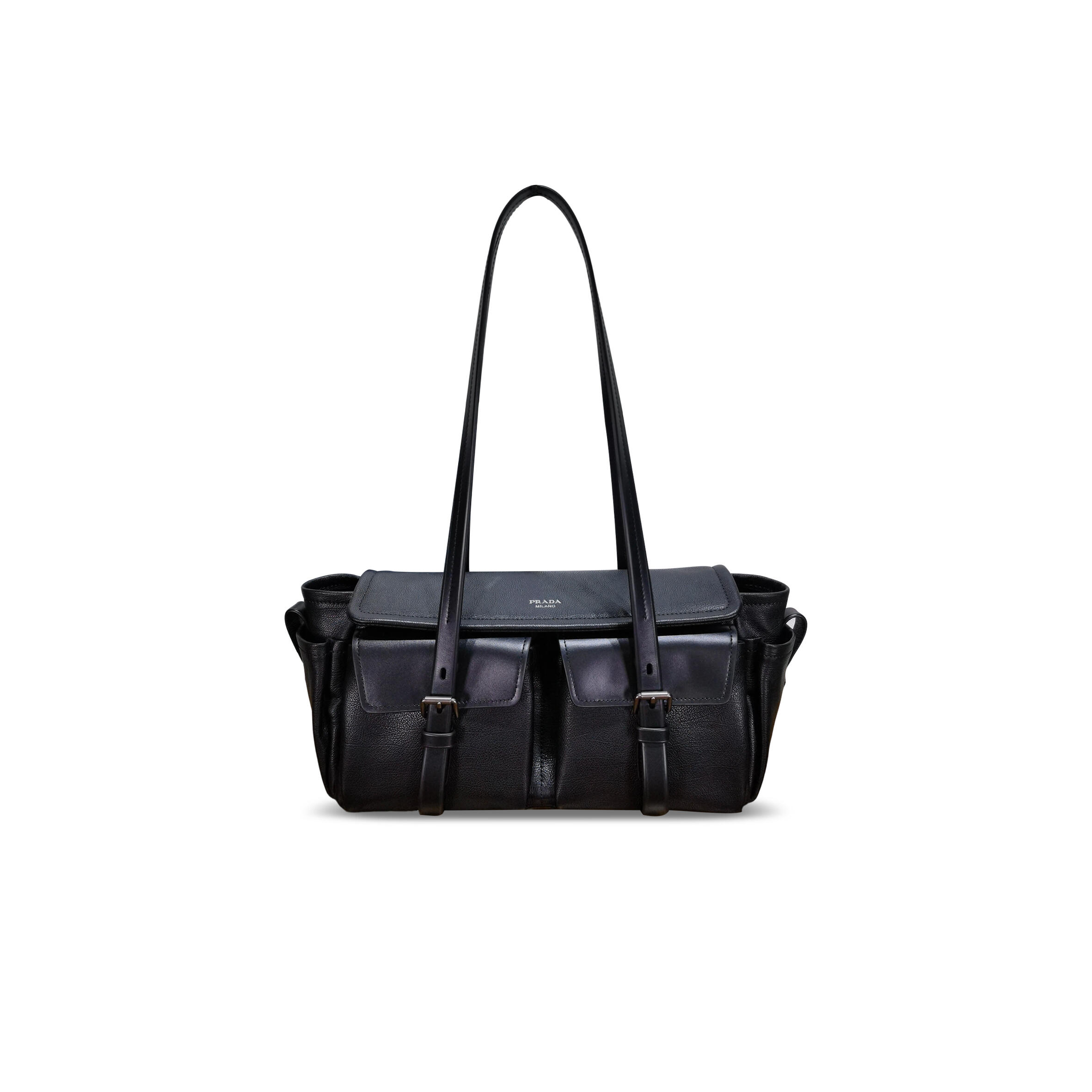 PRADA MEDIUM LEATHER TOTE BAG 1BG648 (32*18*11cm)